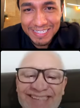 Fabricio amazon - e seu aluno kaiser de sucesso Sr Nelso 69 anos