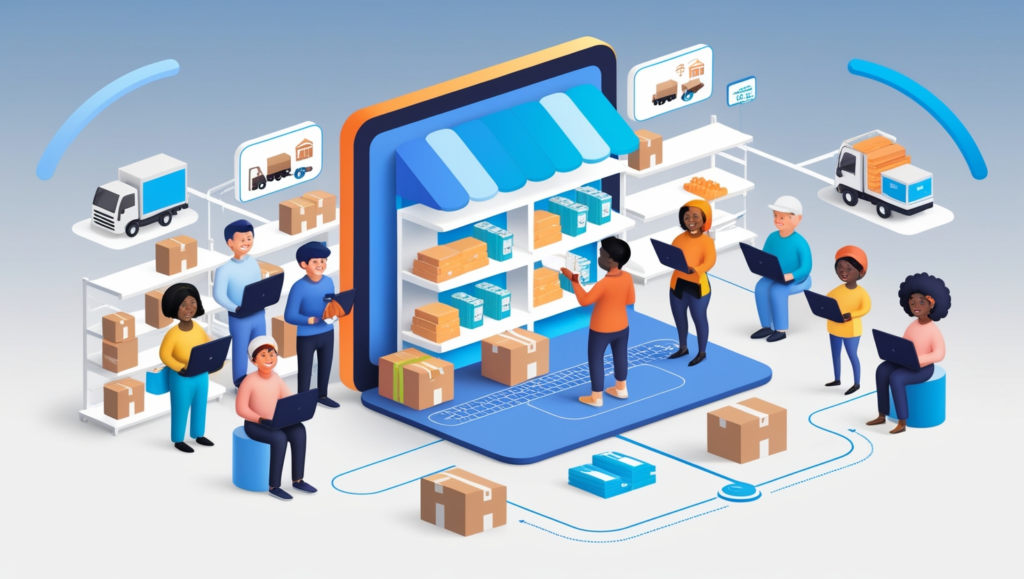 Como funciona o processo de terceirização de estoque em uma loja virtual?