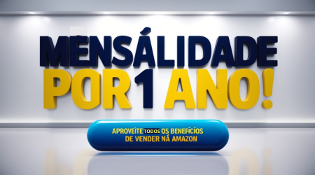 Aproveite todos os benefícios de vender na Amazon com mensalidade GRÁTIS por 1 ano.
